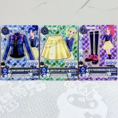 アイカツ 藤堂ユリカ 霧矢あおい インディゴダンガリーシャツ ホワイトレザー