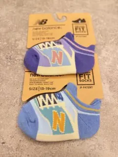 新品　new balance スニーカー型キッズ靴下 2足セット 13-19cm