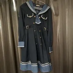 Amavel アマベル バッスル ドレス トレンチコート ネイビー - メルカリ