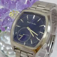 希少廃盤】Paul Smith ポールスミス 腕時計 デイデイト ブルー文字盤