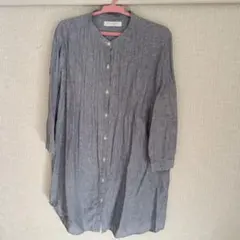 ユニクロ前ボタン 五分袖チュニック