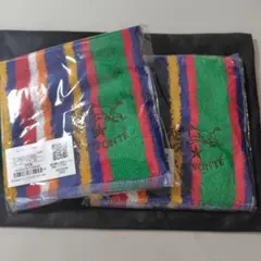 IL BISONTE イルビゾンテ ストライプタオルハンカチ　2枚セット