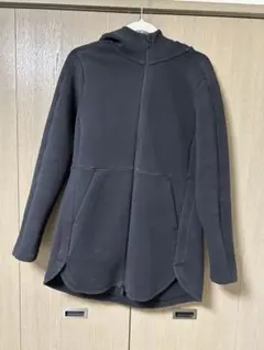 lululemon ジップパーカー ワンピース ブラック フード付き Lのサムネイル