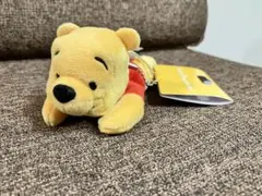 プーさん　ぬいぐるみ　ストラップ　キーチェーン　寝そべり　プー　キーホルダー