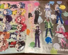 カラフルピーチ 2023 クリアファイル A.B 等身、みにきゃら