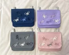 移動ポケット　女の子　付けポケット　可愛い　プレゼント　幼稚園　小学生　リボン