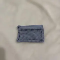 無印良品 MUJI ポリエステルカードケース グレー 紐なし 約８×１２ｃｍ