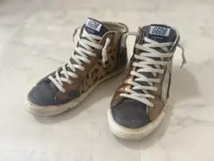 【GOLDEN GOOSE】ゴールデングースレオパードスニーカーミドルカット豹柄のサムネイル