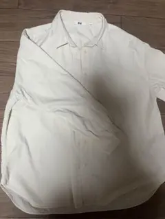 UNIQLO クリーム色 長袖シャツ L コーデュロイ