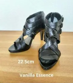 Vanilla Essence 黒 パンプス 22.5cm バニラエッセンスのサムネイル