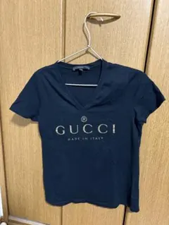 GUCCI Vネック Tシャツ ネイビーのサムネイル