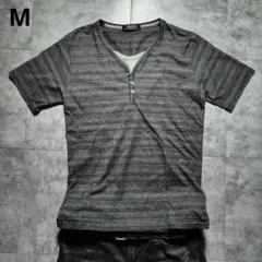 【archive】henry neck Tshirt Y2K 00s M