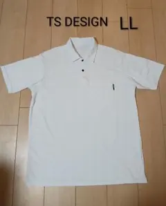 TS DESIGN ホワイト ポロシャツ LLのサムネイル