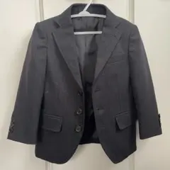 オリバーハウス ジャケット ストライプ 黒 子供用スーツ 100