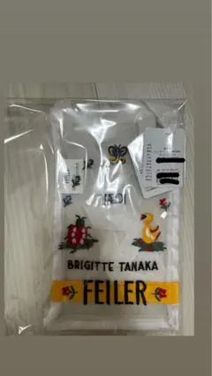 フェイラー　ブリジットタナカ ミニショルダーバッグ ホワイト　FEILER