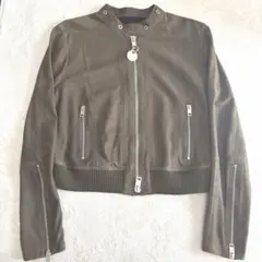 【DIESEL 】オリーブグリーン やぎ本革ジャケット