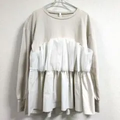 UNITED ARROWS オーガンジー フリルコンビ ニット 2026SS - メルカリ