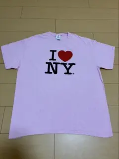 I LOVE NY Tシャツ ピンク XL 〝K〟