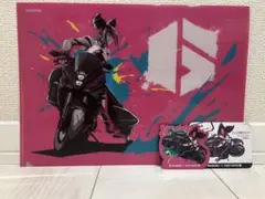 TGS CAPCOM ジュリSUZUKIバイククリアファイル&ステッカー　限定品