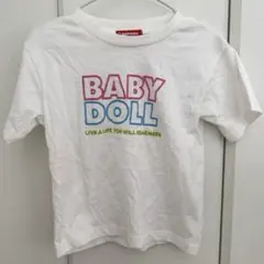 BABYDOLL プリントTシャツ ホワイト 子供服