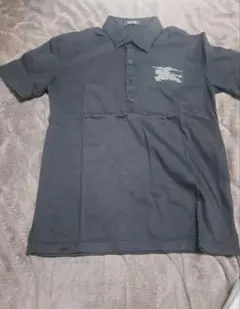 レアBURBERRY BLACK LABEL ポロTシャツ ブラック