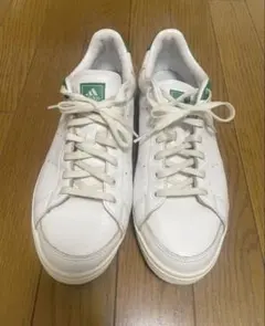 adidasアディダス ゴルフシューズ 26cmホワイト×グリーン スパイクレス