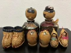 民芸品こけしセット⭐︎昭和レトロ