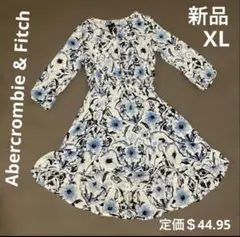 Abercrombie & Fitch 花柄 フリルワンピース XL 新品のサムネイル