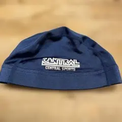 セントラルスポーツ　スイミングキャップ　水泳帽　紺色帽子