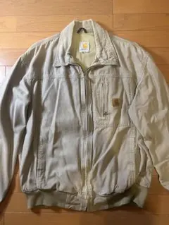 Carhartt ベージュ ジップアップジャケット