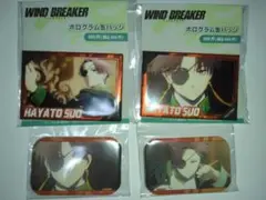ウインドブレイカー　蘇枋隼飛 ホログラム缶バッジ　メモリーズスクエア缶バッジ