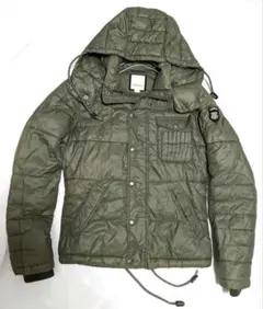 ア*サ様 DIESEL ダウンジャケット　フード着脱可　ミリタリー　S（M相当）