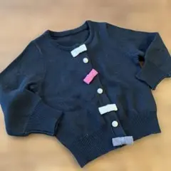 ベビー　ブラックカーディガン 80サイズ