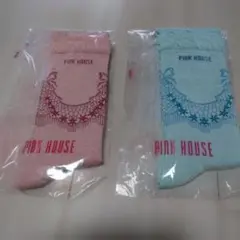 PINK HOUSE ソックス 2足セット ピンク ミントのサムネイル