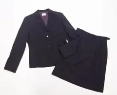 Aylesbury 上下スーツ　ウールテーラードＪＫ+スカート（ダークブラウン）