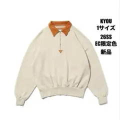 【新品】 KYOU BROTHERS レザーコットンスウェット EC限定ベージュのサムネイル