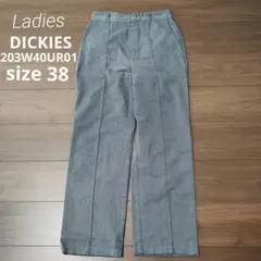 古着 レディース dickies ワークパンツ 杢グレー サイズ38