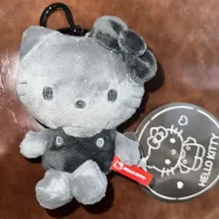キティ キーリング ぬいぐるみ マスコット キーホルダー ハローキティ ブラック