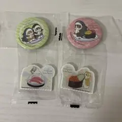 mofusand モフサンド　くら寿司　缶バッジ　アクリルステッカー　セット