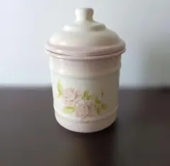 imane(イマン)陶器製 キャニスター ソープディッシュ セット 薔薇柄