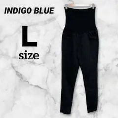 海外古着✨INDIGO BLUE マタニティ スキニーパンツ ブラック Lサイズ