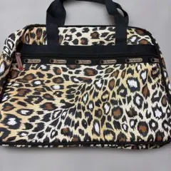 レスポートサック　廃盤モリー　レオパード柄　美品
