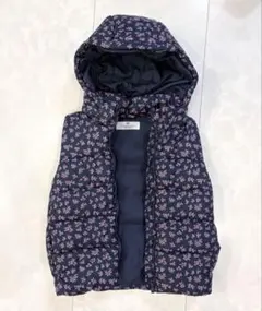 H&M キッズ 中綿ベスト 花柄 122/128cm