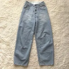 MM6 Maison Margielaワイドデニム ハイウエスト 38 イタリア