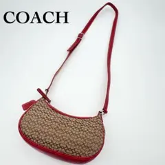 COACH コーチ シグネチャー ワンショルダーバッグ ブラック ハーフ