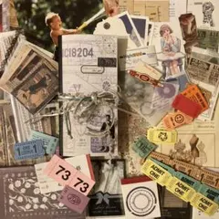 ジャンクジャーナル 紙モノ　コラージュ素材