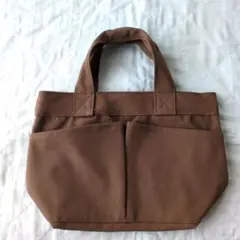無印良品　帆布　ミニトートバッグ　キャメルのサムネイル