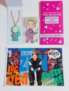 【匿名配送】陣 ラバーキーホルダー＆ステッカー ポストカード