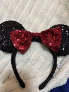 ミニーマウス スパンコールカチューシャ