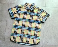 120cm　BURBERRYチェック柄 半袖シャツ